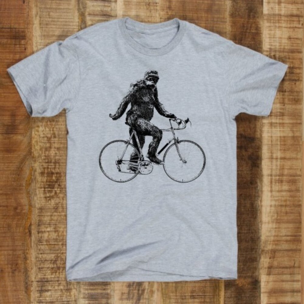 NWOT X-Large Headline Yeti Bigfoot Cyclist T-Shirt ModCloth Hot Topic